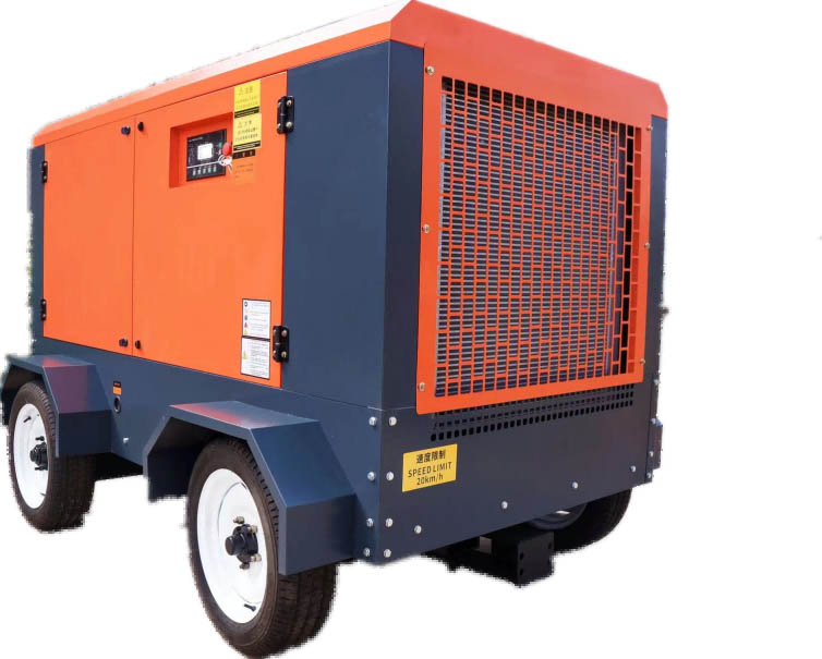 Electric mobile screw air comp